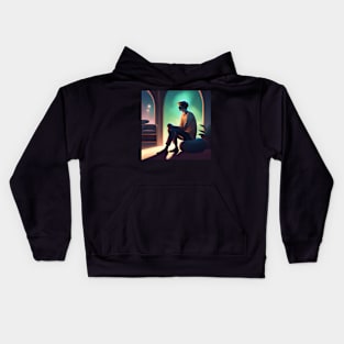 Deep In My Thoughts Kids Hoodie